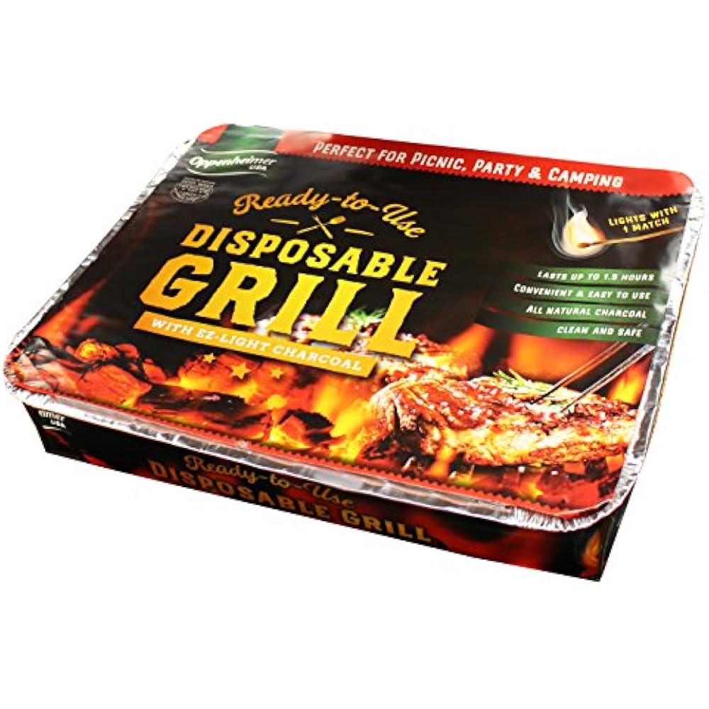 2Pack Disposable Charcoal Grill OntheGo Ready To Use EZ To Light