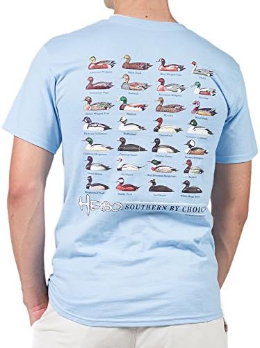 Heybo Duck Hunting SS T-Shirt, Duck Hunt T-Shirt - Light Blue, Size: X-Large