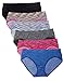 Kalon 6 Pack Women's Hipster Brief Nylon Spandex Underwear