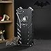 Cool Tough Metal Case for iPhone 12 Pro Max (6.7 inch), Anti-Fall Shockproof Aluminum Alloy Bumper Protective Skin Scratchproof Frame Back Plate Cover Black