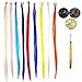 50 Pack Pretty Colors Hair Extensions Kit, Assorted Synthetic Hair Extensions, Stick Tip 14-16