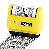 ExcelMark Wide Rolling Identity Theft Guard Stamp - Secure Identity Theft Protection