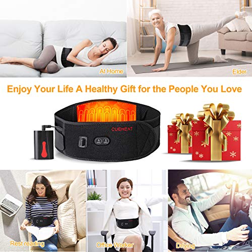 Lower Back Heating pad Cordless, Portable Heating pad Abdomen and Waist