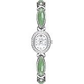 LOREO Elegant Women’s Gold Bracelet Watch Vintage Oval Dial, Waterproof Quartz Movement, Small Face Dress Watch for Ladies