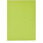 Fabriano EcoQua Original 5.8" x 8.3" (A5) Saddle-Stitch Bound Notebook, 40 Lined Sheets, Lime