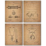Nurse Patent Prints - Set of 4 Vintage Wall Art Photos