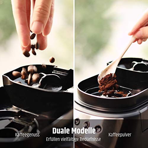 Razorri-Elektrisch-auto-Kaffeemaschine-Grind-und-Brew-Kaffee-Mahlwerk-mit-Filter-Warmhalteplatte-Tropf-Stopp-Funktion-560ml-Glaskanne-600W-Black