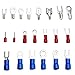 1000pcs Wire Terminals Crimp Connectors,  Mixed Insulated Electrical Spade Wire Connectors Crimp Terminal Fork Spade Ring Set