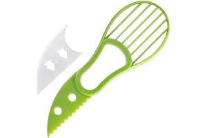 Avocado Slitter with Protective Sleeve Multifunctional Creative Kitchen Gadget Avocado Knife Avocado Slicer 3in1 Separator Fr