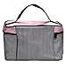 Hatop Fashionable Women Square Bow Stripe Cosmetic Bag Travel Bags Makeup Bag (Black)