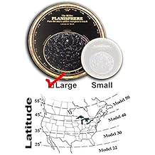Miller Planisphere Star Finder, Size Large - Model 50 degree - for latitudes 45N to 55N