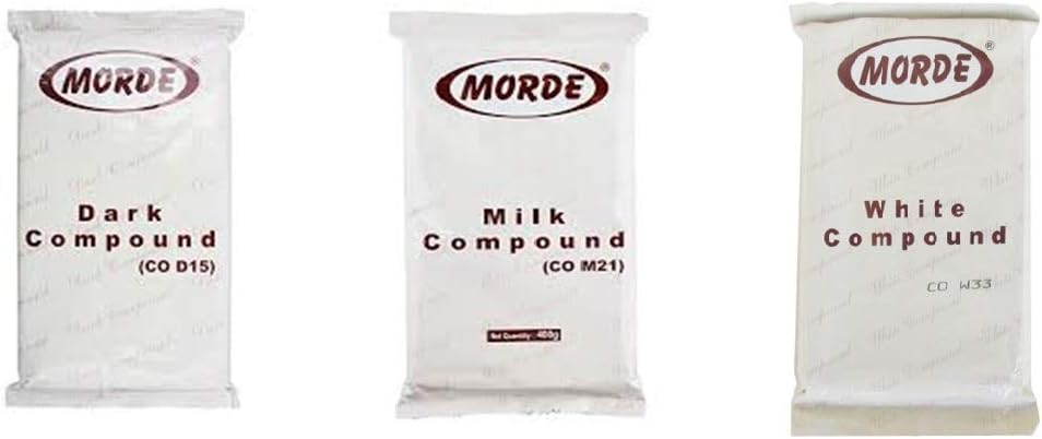 GURU KRIPA MORDE Combo Pack Milk Compound & Dark Compound & White Compound , Cold Coffee, HOT Coffee, Cakes, Milk Shake, Bakery Item - 1 KG