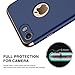RANVOO iPhone 7 Case, Slim Fit Thin Hard Stylish Cover 3 in 1 Detachable Case, Blue [Clip-ON Series]