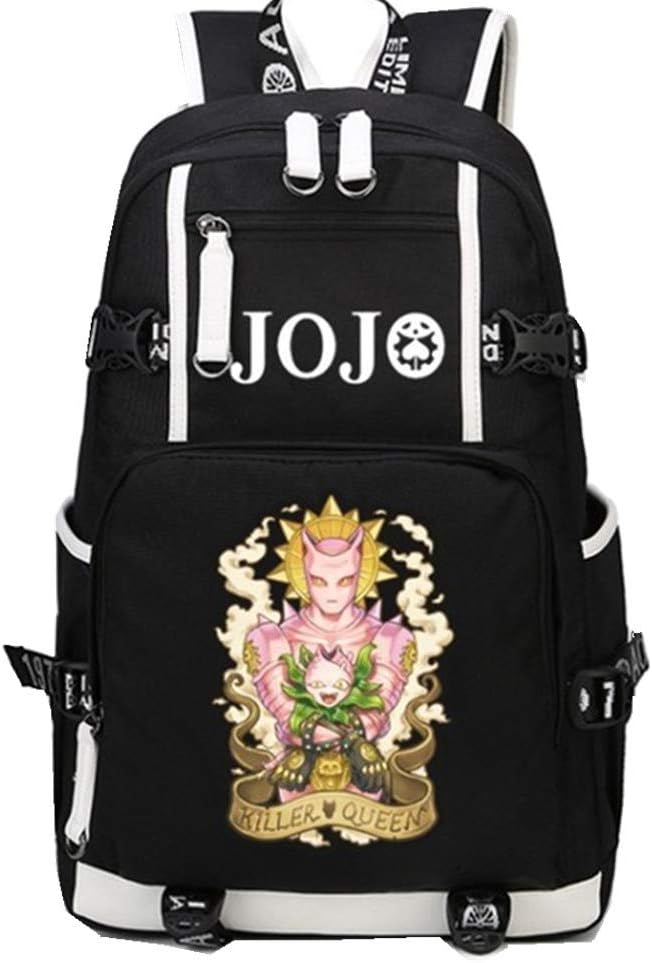 JoJo Bizarre Adventure Backpack KILLER QUEEN Bag Men Women USB Charging Laptop Bag 8