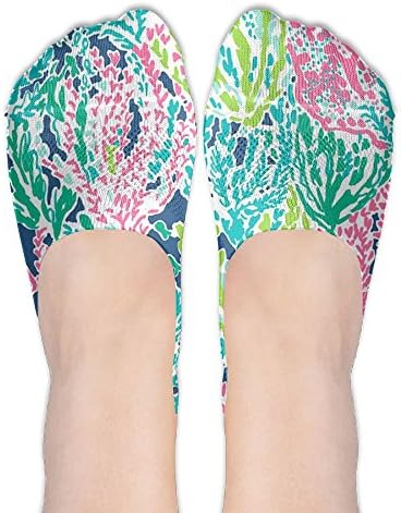 Seaweed Women's Thin Casual Graphic Polyester Cotton Ankle Thin Flat Boat Line Low Cut Socks
