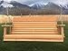 LETANG Kilmer Creek 4 Foot Cedar Porch Swing, Stained Finish, Amish Crafted, Includes Chain & Springs