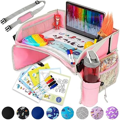 PILLANI Kids Travel Tray for Car Car Seat Tray for Kids Travel