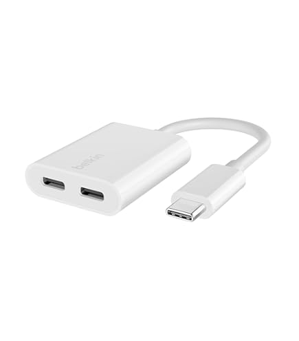 Amazon.com: Belkin USB C Splitter - Dual Port Hub - 1 x USB-C 3.2