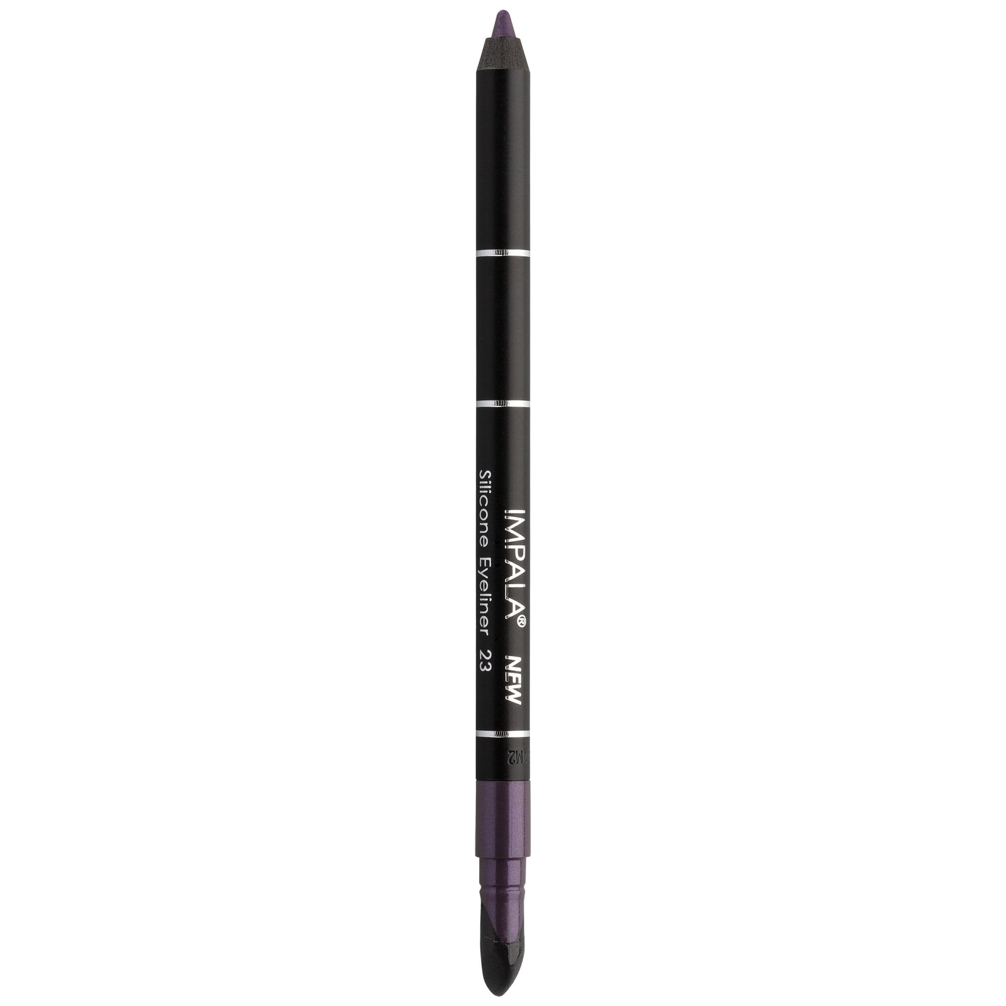IMPALA | Waterproof Eyeliner with Silicone, Matte Purple Color No. 23 | Defined Line or Smudged Effect | Easy-to-Apply Creamy Texture | Intense, Long-Lasting, and Water-Resistant Color