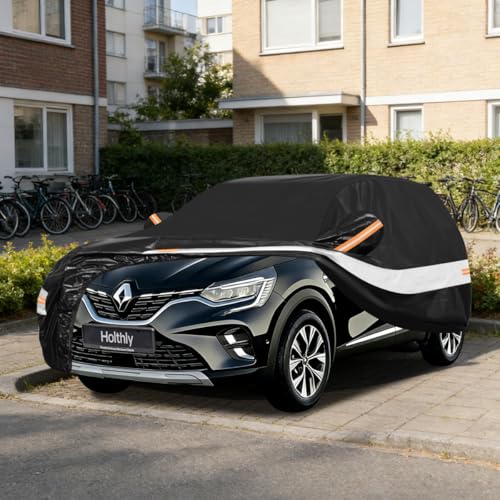Holthly SUV Car Cover Fit for Reult Captur (2013-2026) 10-Layer 100% Waterproof Outdoor Tarpaulin Waterproof Dust Wind Rain UV Protection