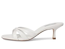 Steve Madden Women's Cary Heeled Sandal, White