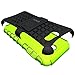 For Samsung Galaxy J3 Emerge Case, J3 Prime / J3 Mission / J3 Eclipse / J3 2017 / J3 Luna Pro / Sol 2 / Amp Prime 2 / Express Prime 2 Case, OEAGO Tough Rugged Dual Layer Case with Kickstand (Green)