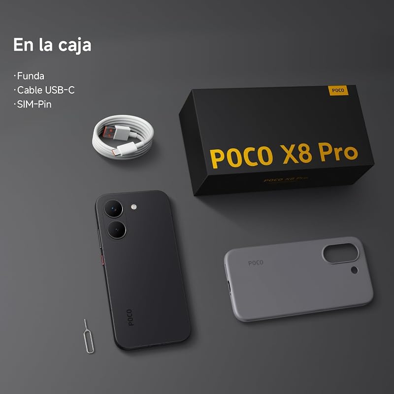 POCO X8 Pro Smartphone de 12+512GB Amarillo Batería de 6500mAh