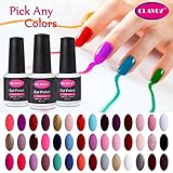 CLAVUZ Gel Nail Polish Set Soak off UV LED Nail Starter Kit Pick Any Color