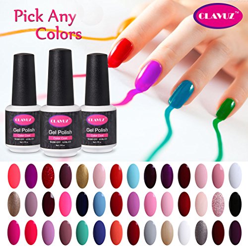 CLAVUZ Gel Nail Polish Colors Collection Set UV LED Nail DIY Art Pick Any Color CLAVUZ Gel Nail Polish Colors Collection Set UV LED Nail DIY Art Pick Any Color
