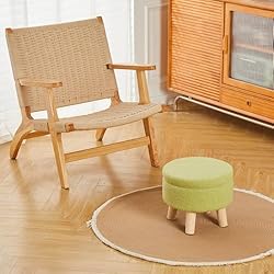 Wimarsbon Storage Ottoman, Modern Round Footrest