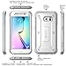 SUPCASE Galaxy S6 Edge Case, Full-Body Rugged Holster Case with Out Built-in Screen Protector for Samsung Galaxy S6 Edge (2015 Release), Unicorn Beetle PRO Series - Retail Package (White/Gray)