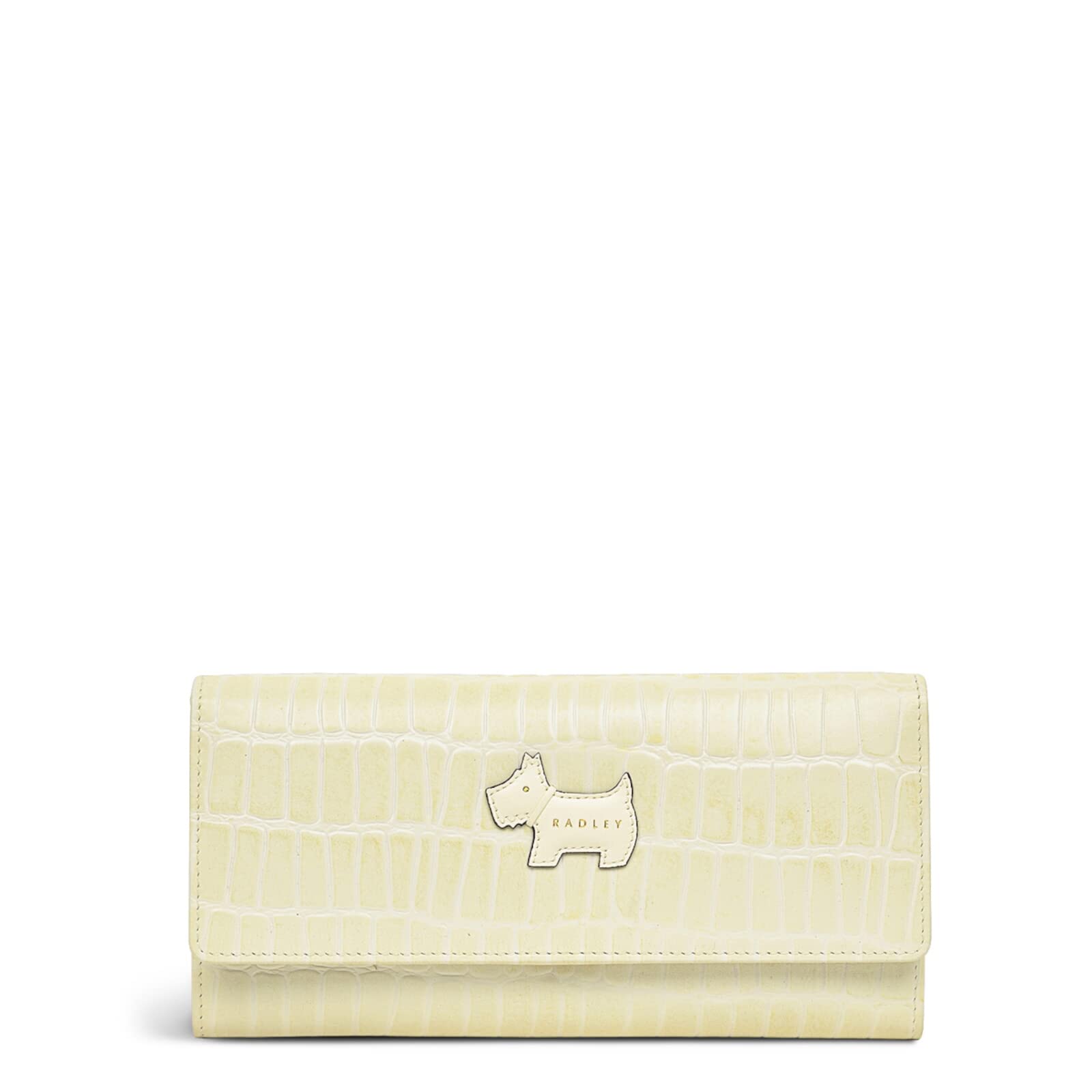 RADLEY Heritage Faux Croc Large Flapover Matinee Purse in Oyster