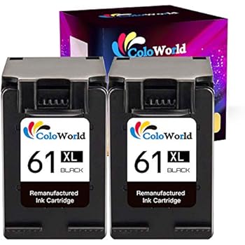 Amazon.com: ColoWorld Remanufactured 61XL Black Ink ...