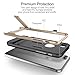 iPhone 7 Plus Case, ROCK [Royce Stand] - Black & Champagne Gold [Ultra Thin][Kickstand][Metal Texture Side Buttons][Dual Layered][Slim Fit][Hard PC + Soft TPU] For Apple iPhone 7 Plus (2016)