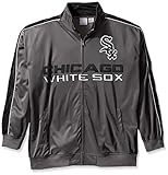 MLB Big and Tall Men's Team Reflective Tricot Track Jacket