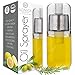 SONICA ORGANICS-Premium-Olive-Oil-Sprayer-Fine-Mister Glass Spray-Bottle 6 oz for Cooking, Baking, Roasting, Grilling, Frying, BBQ, Salads, BPA-Free, Vinegar Mister with Premium Anti-Clog Filter