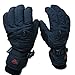 HighLoong Men Waterproof Thinsulate Ski Snowboard Gloves Winter Warm Gloves Black (S，Standard)