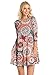 Junky Closet Women's Comfy Casual Tunic Top Dresses 2017 (Large, D7659HY Burgundy Grey)