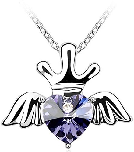 CHAKNOE 0428 Crystal Heart Women Female Sexy Jewelry Weeding Necklace(C1)
