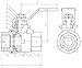 Duda Energy 2PCBV-WOG200-F037 Full Port Ball Valve, 3/8