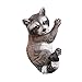 Collections Etc Racoon Sculpture Tree Hugger Outdoor Garden Décor, Yard Art