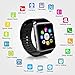 Alike C08 Men and Women Fashion Bluetooth Smart Watches Can Phone and Camera Sports Watch(silver with black band)
