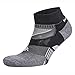 Balega Enduro V-Tech Low Cut Socks For Men and Women (1 Pair) (2017 Model), Black/Grey Heather, Large