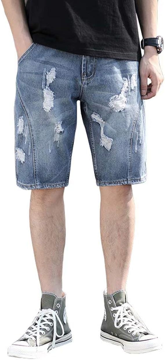Amazon Tenflow ショートパンツ 短パン メンズ デニムパンツ ショート ハーフパンツ メンズジーンズ ジーパン 半ズボン ダメージ 夏 サマーウェア Csfs Qzf 703 ショートパンツ 通販
