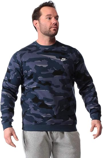 Amazon サカゼン Nike 大きいサイズ メンズ 裏起毛 迷彩柄 クルーネック スウェット トレーナー ネイビー 2xl 並行輸入品 トレーナー パーカー 通販