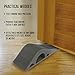iCooker 4 Pack Door Stopper [RELIABLE AND PRACTICAL] Rubber Door Stop Security Wedge, Flexible, Non-toxic, Longer Lasting Works with ALL FLOOR SURFACE TYPES [EASY INSTALL HINGES WITH BONUS HOLDERS]