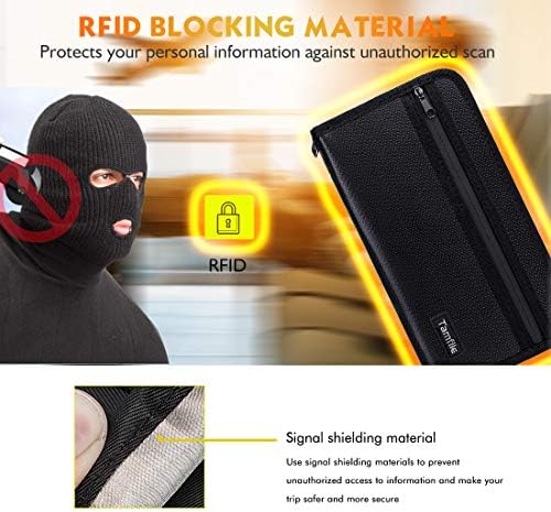 Passport Holder RFID Travel Wallet Waterproof & Fireproof Tickets Itinerary Document Organizer with Zipper/Strap for Woman & Man & Family Fit 5 Passports 2 Passport Holder RFID Travel Wallet Waterproof & Fireproof Tickets Itinerary Document Organizer with Zipper/Strap for Woman & Man & Family Fit 5 Passports