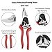gonicc Professional Sharp Bypass Pruning Shears (GPPS-1007), for Smaller Hands, Sap Groove Design.