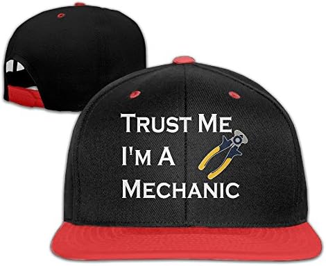 Trust Me, I'm A Mechanic Run Adjustable Baseball Red