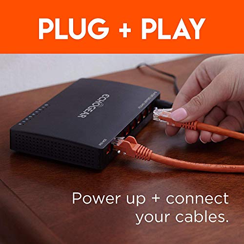 Echogear 8 Port Gigabit Switch Plug & Play Unmanaged Switch